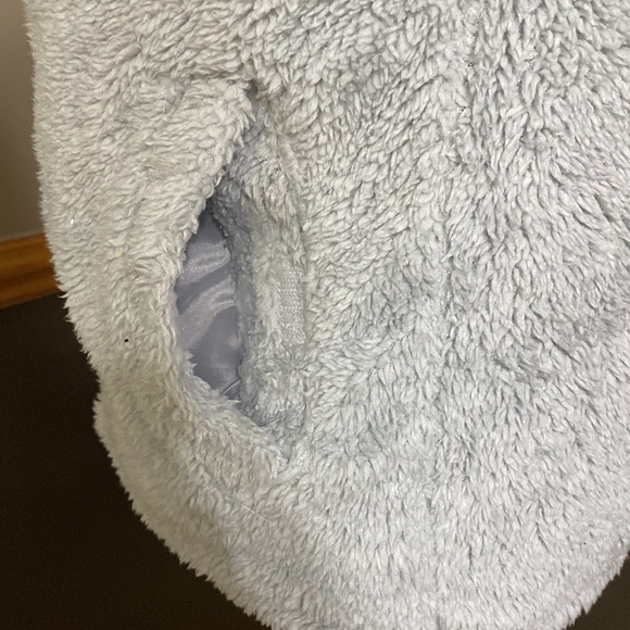 Buffalo navy blue floral & gray fleece reversible puffer vest size L - Picture 10 of 12